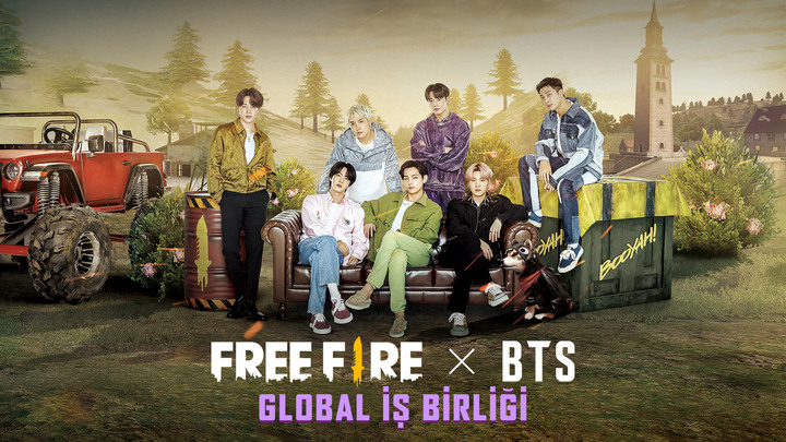 Dünyaca Ünlü BTS Grubu, Free Fire'ın Küresel Marka Elçisi Oldu