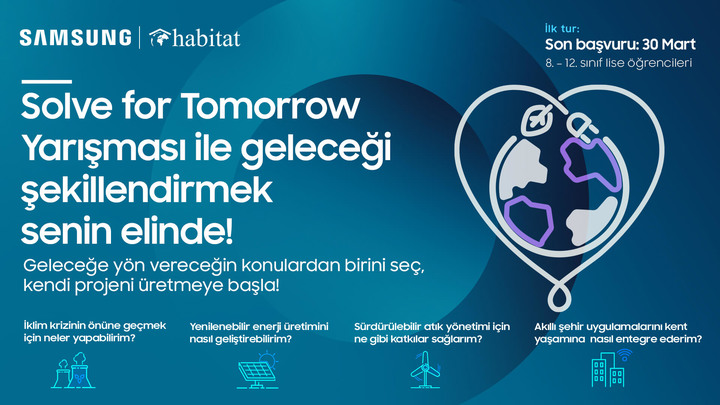 Samsung’un “Solve for Tomorrow” bilim yarışması için başvurular 30 Mart’a kadar uzatıldı!